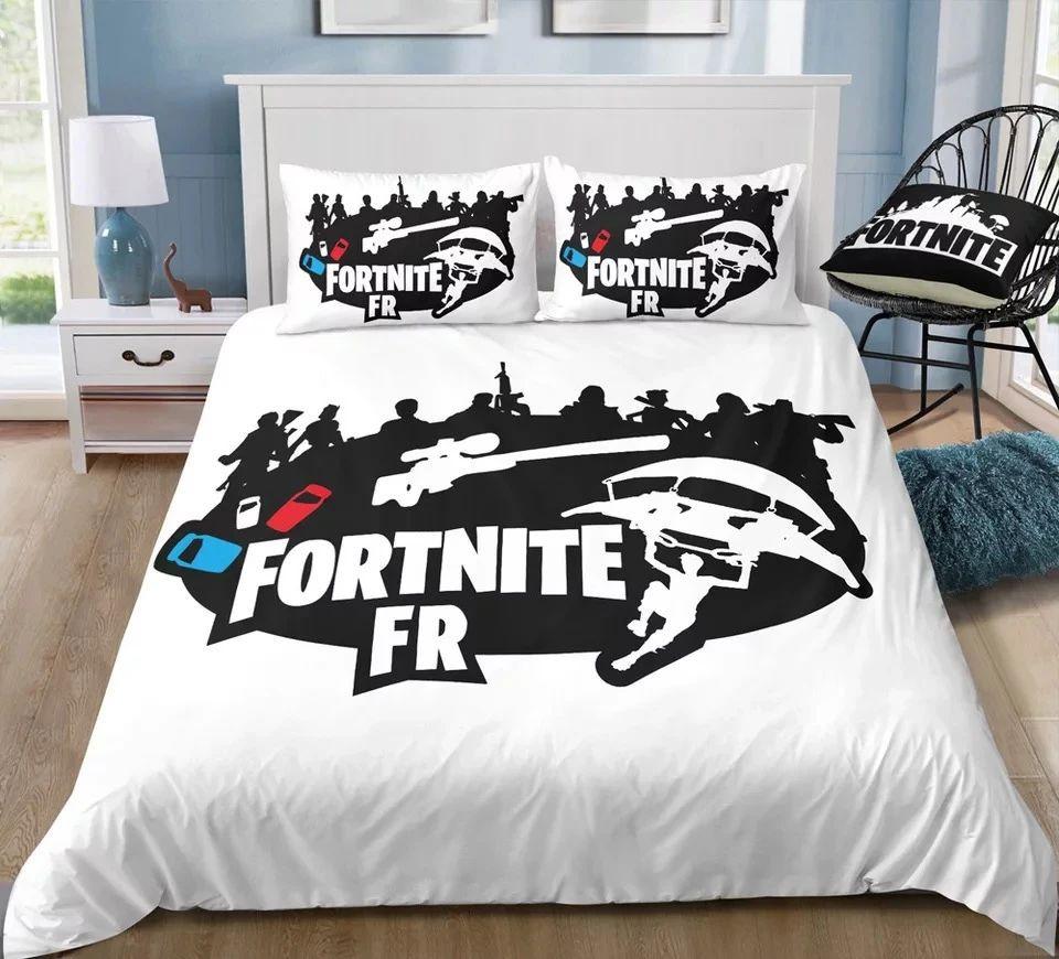 Parure de lit Logo Fortnite 3 Housse De Couette Ensemble De Literie