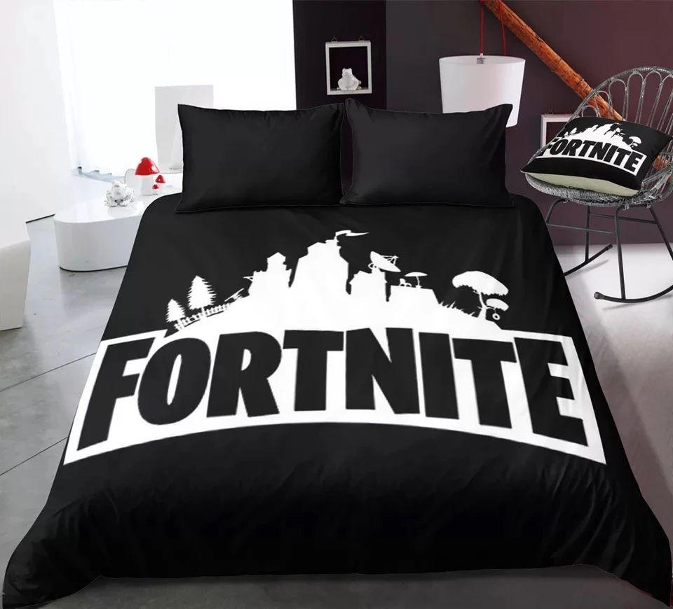 Parure de lit Logo Fortnite 4 Housse De Couette Ensemble De Literie