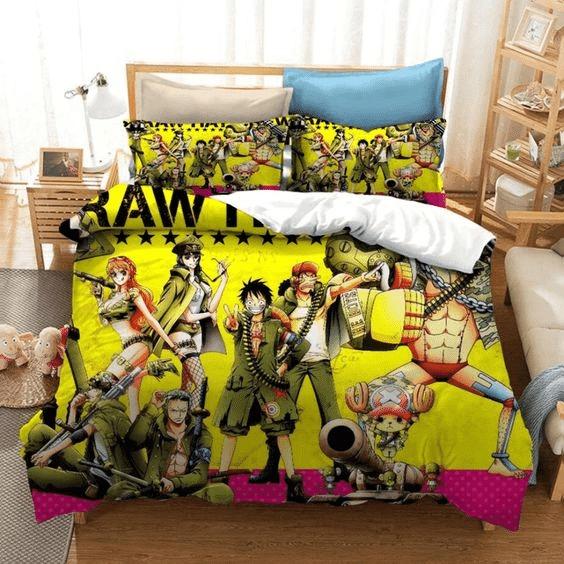 Parure de lit One Piece Lover 14, One Piece, Tous les personnages Housse De Couette Ensemble De Literie