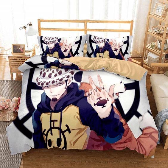 Parure de lit One Piece Trafalgar D. Loi sur l'eau, One Piece Housse De Couette Ensemble De Literie Parure de lit One Piece Trafalgar D. Loi sur l'eau, One Piece Housse De Couette Ensemble De Literie