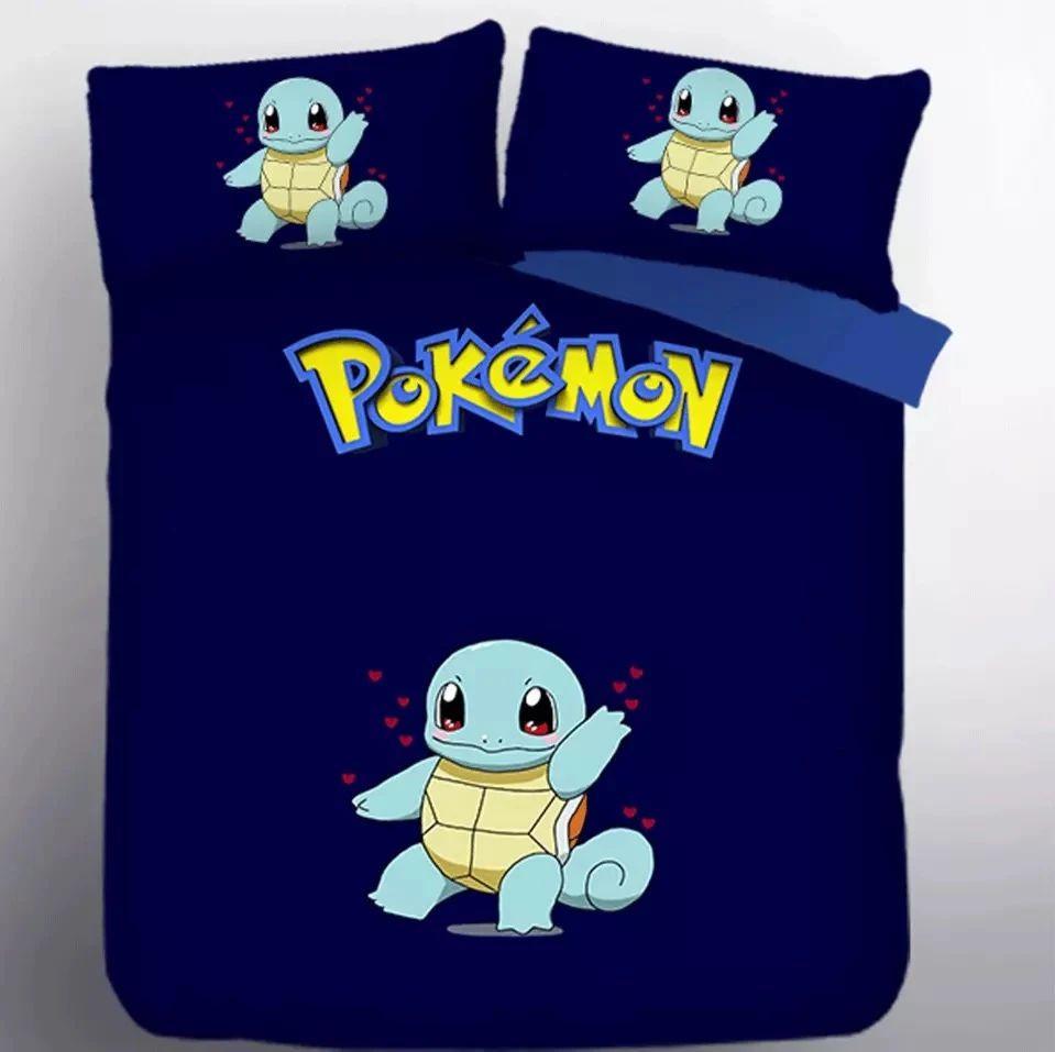 Parure de lit Pokemon Carapuce Housse De Couette Ensemble De Literie Parure de lit Pokemon Carapuce Housse De Couette Ensemble De Literie