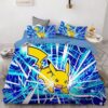 Parure de lit Pokemon Pikachu 11 2 Housse De Couette Ensemble De Literie