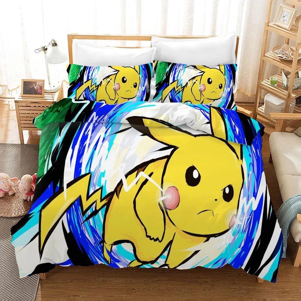 Parure de lit Pokemon Pikachu 6 2 Housse De Couette Ensemble De Literie Parure de lit Pokemon Pikachu 6 2 Housse De Couette Ensemble De Literie
