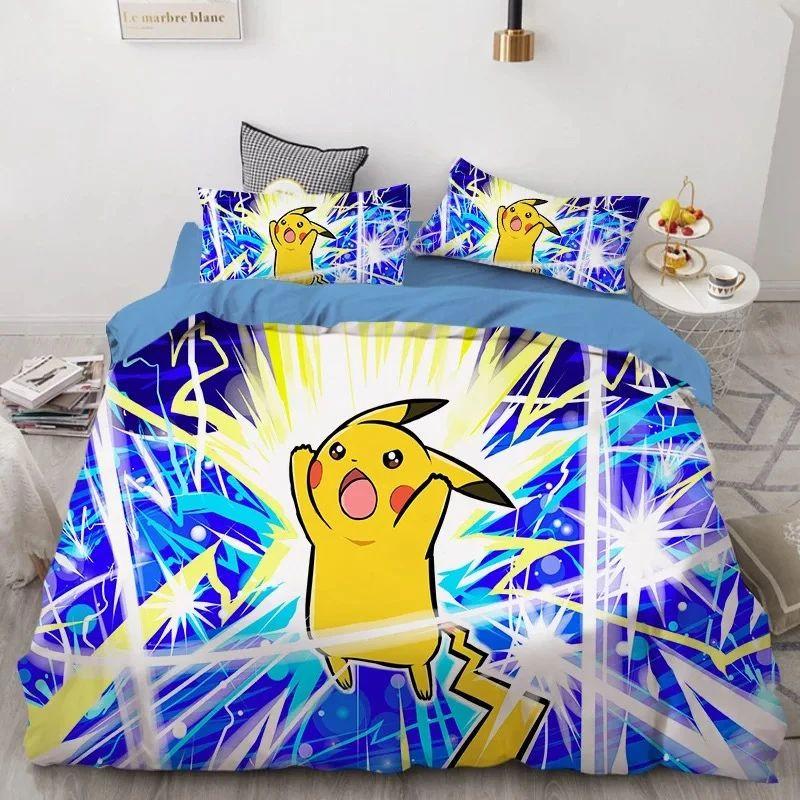 Parure de lit Pokemon Pikachu 7 Housse De Couette Ensemble De Literie Parure de lit Pokemon Pikachu 7 Housse De Couette Ensemble De Literie