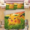 Parure de lit Pokemon Pikachu 9 2 Housse De Couette Ensemble De Literie