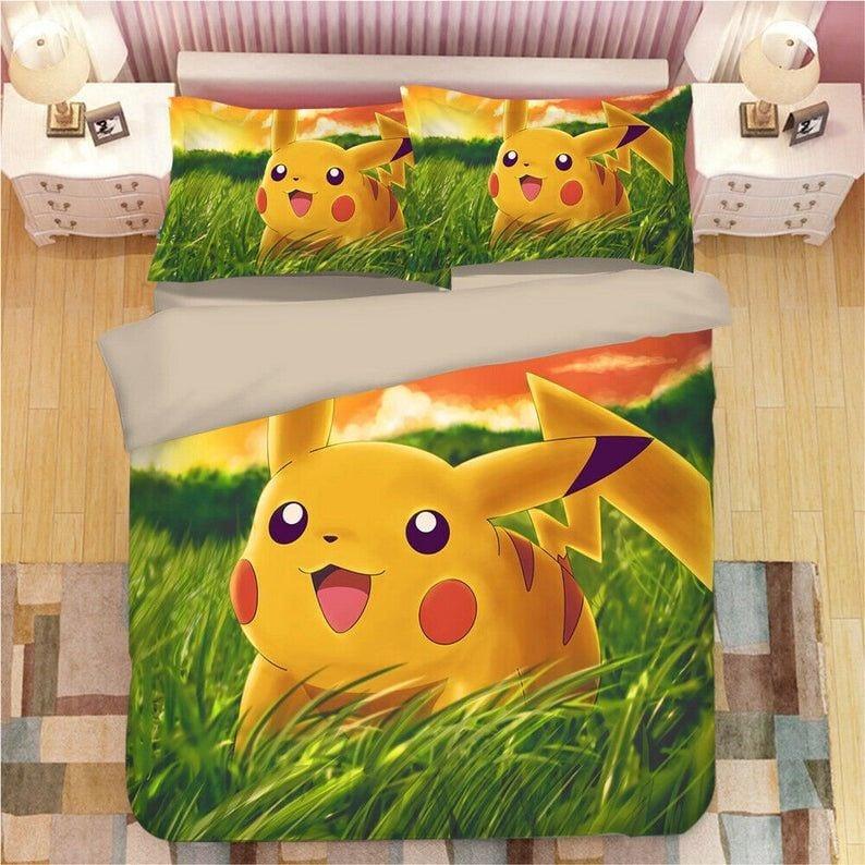 Parure de lit Pokemon Pikachu 9 2 Housse De Couette Ensemble De Literie Parure de lit Pokemon Pikachu 9 2 Housse De Couette Ensemble De Literie