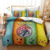 Parure de lit Pokémons drôles 7 Housse De Couette Ensemble De Literie