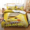 Parure de lit Pokemons drôles 8 Housse De Couette Ensemble De Literie