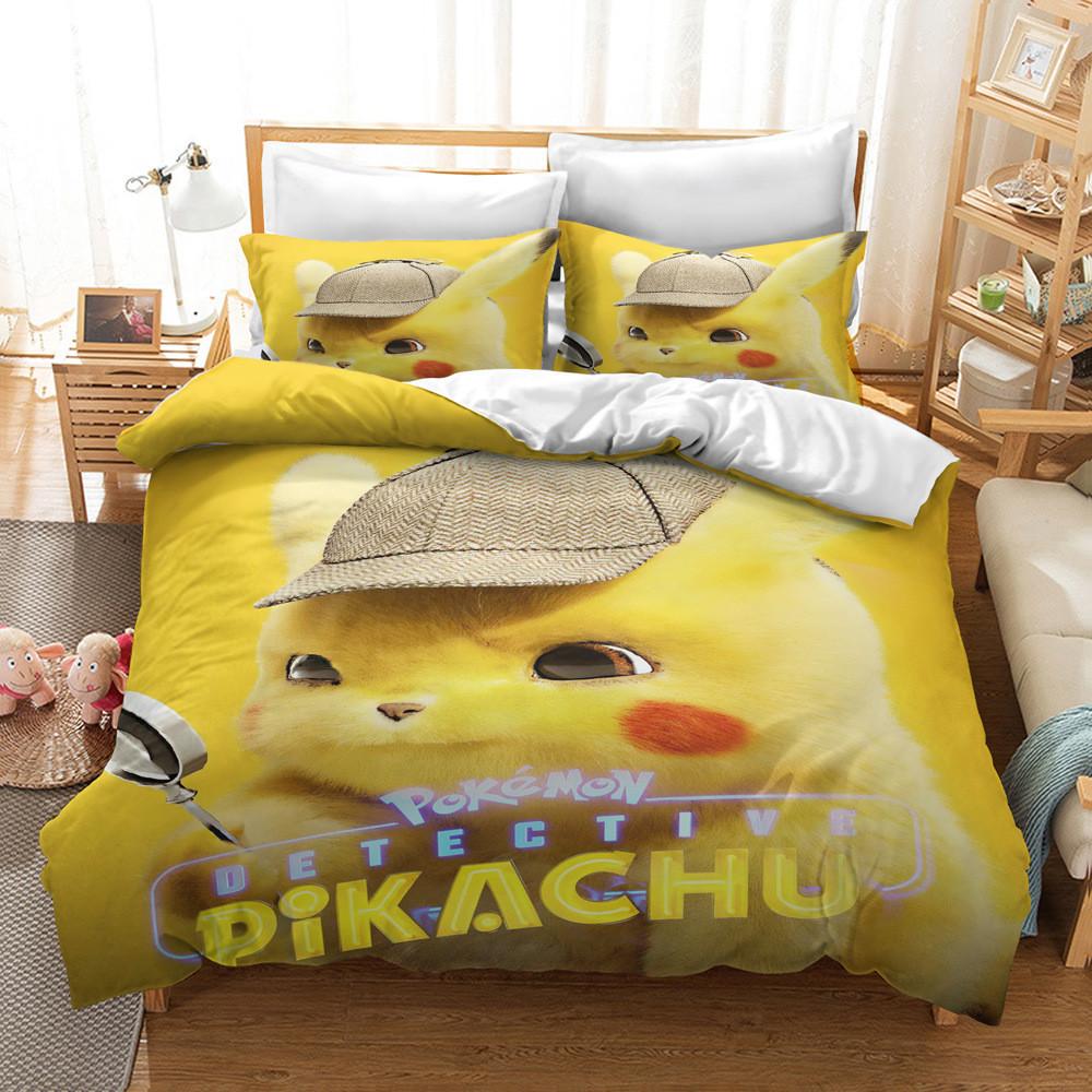 Parure de lit Pokemons drôles 8 Housse De Couette Ensemble De Literie Parure de lit Pokemons drôles 8 Housse De Couette Ensemble De Literie