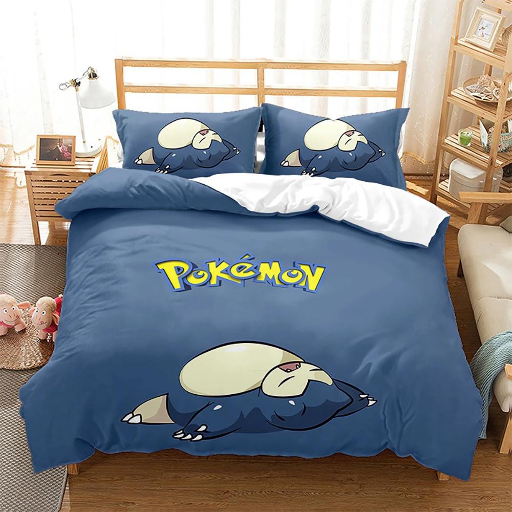 Parure de lit Pokemons drôles, Kabigon Pokemon Housse De Couette Ensemble De Literie Parure de lit Pokemons drôles, Kabigon Pokemon Housse De Couette Ensemble De Literie