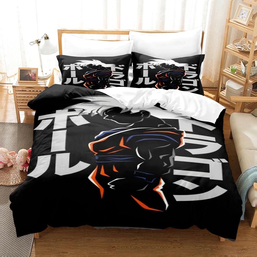 Parure de lit Son Goku Dragon Ball Manga 4 Housse De Couette Ensemble De Literie