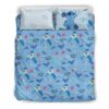 Parure de lit Stitch Disney, Funny Stitch Aloha Fleur tropicale4 Housse De Couette Ensemble De Literie
