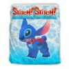 Parure de lit Stitch Disney, Stitch Fleur Tropicale Housse De Couette Ensemble De Literie