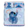 Parure de lit Stitch Disney, joli dessin de point Housse De Couette Ensemble De Literie