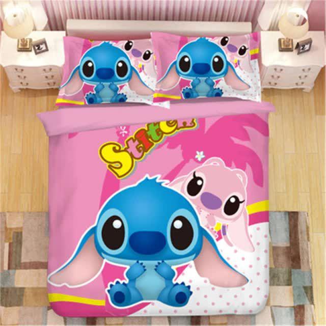 Parure de lit Stitch Et Lilo Housse De Couette Ensemble De Literie