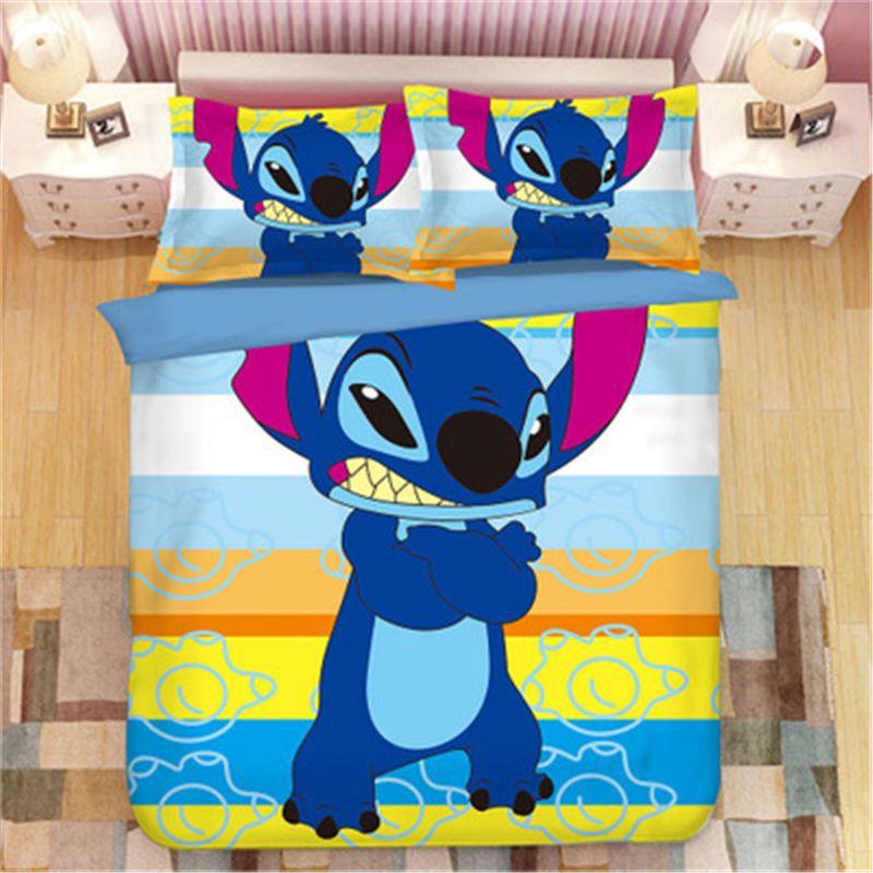 Parure de lit Stitch Stitch Et Lilo 4 Housse De Couette Ensemble De Literie