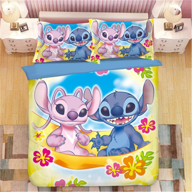 Parure de lit Stitch, Stitch Et Lilo 9 Housse De Couette Ensemble De Literie