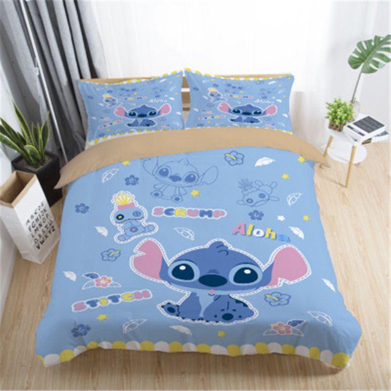 Parure de lit Stitch, Stitch et Lilo 5 Housse De Couette Ensemble De Literie