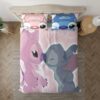 Parure de lit Stitch et Angel, Lilo et Stitch Housse De Couette Ensemble De Literie