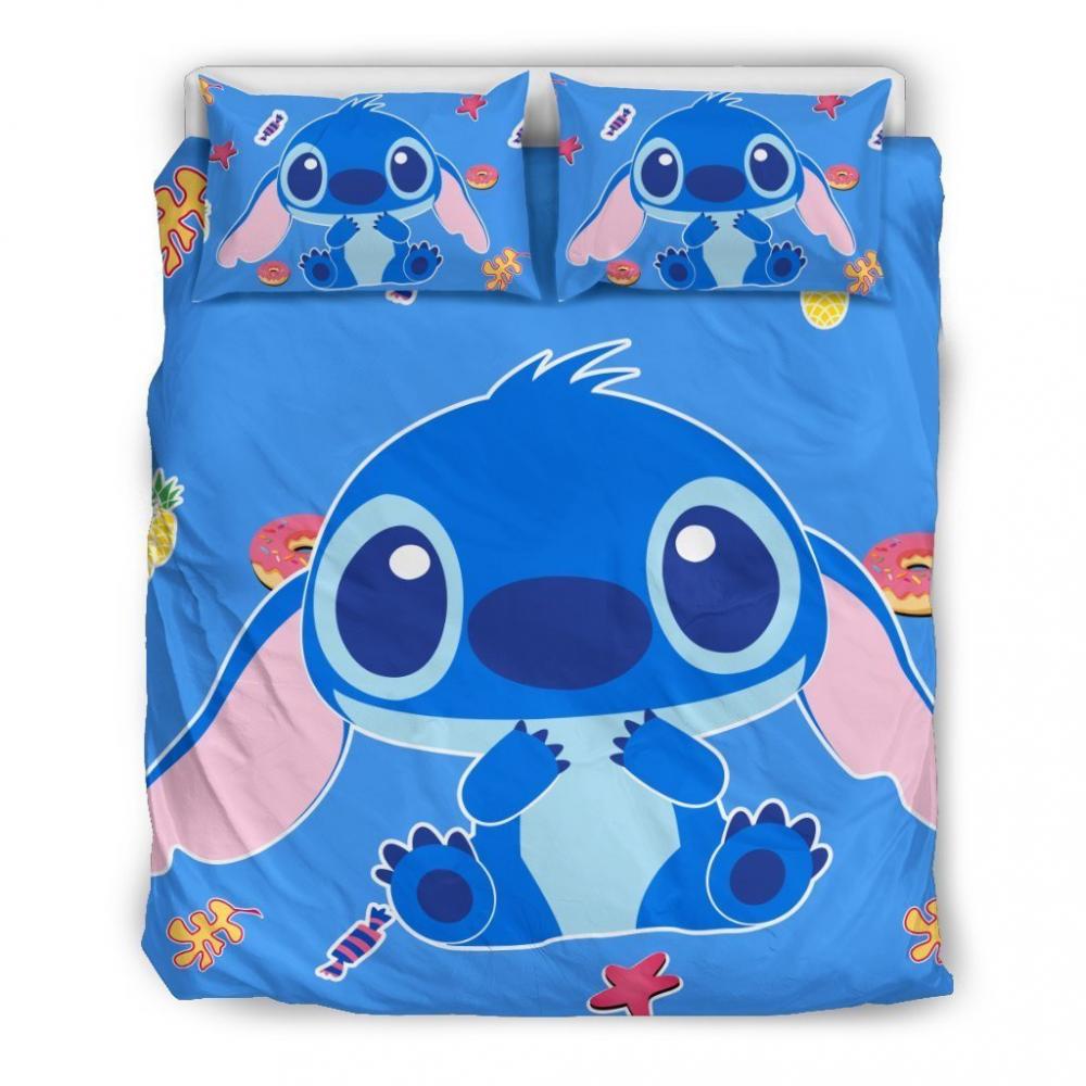 Parure de lit Stitch et Lilo ohana Hawaii mignon Housse De Couette Ensemble De Literie