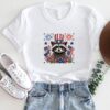 Patriotic Raccoon T-Shirt – 4th of July Fireworks USA Animal Tee