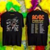 Pwr Up Tour 2025 ACDC Rock Band Shirt