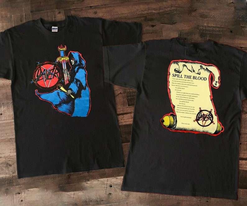 Slayer Spill The Blood Concert T-Shirt 1990