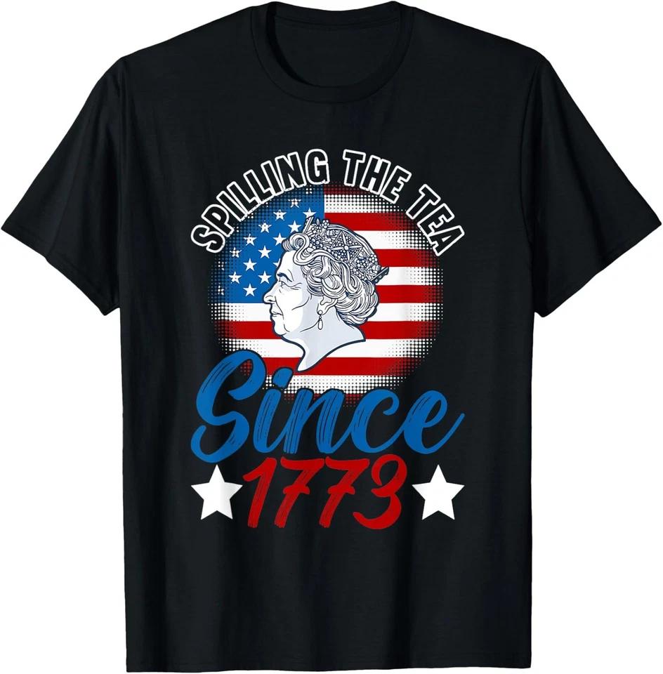 Spilling The Tea Since 1773 US USA Flag America 4th Of July T-Shirt Spilling The Tea Since 1773 US USA Flag America 4th Of July T-Shirt