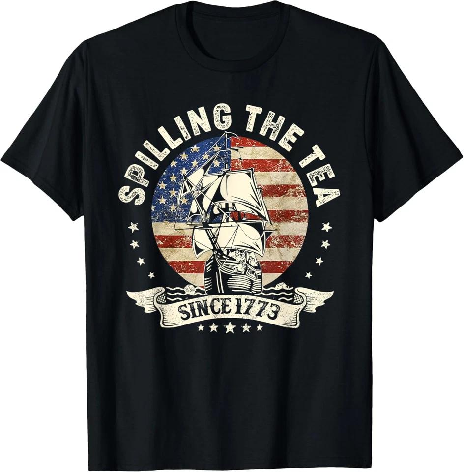 Spilling The Tea Since 1773 USA History Teacher 4th Of July T-Shirt Spilling The Tea Since 1773 USA History Teacher 4th Of July T-Shirt