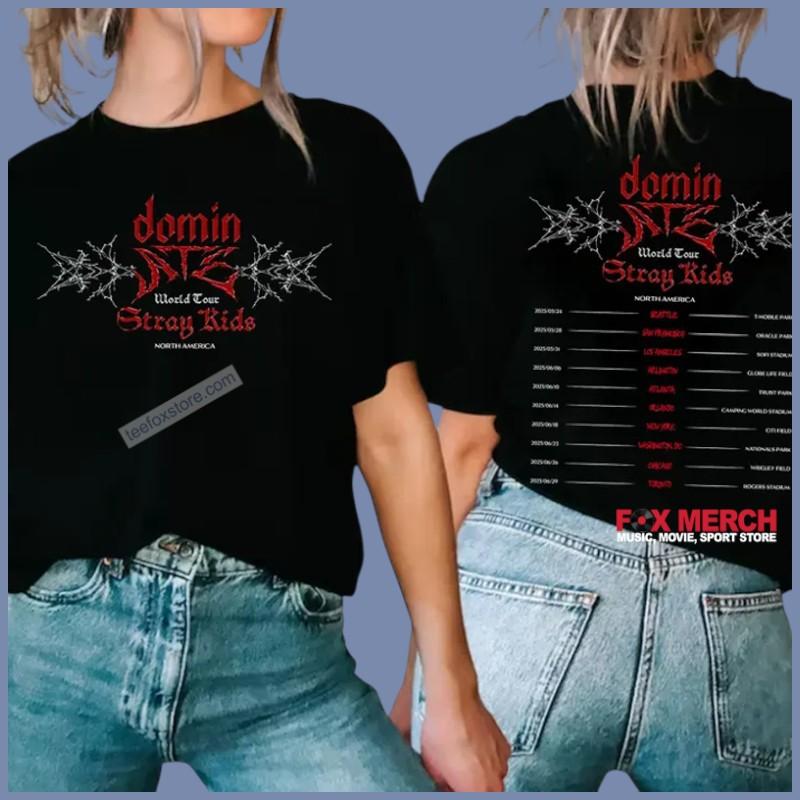 Stray Kids dominATE World Tour US 2025 Concert Unisex T-Shirt