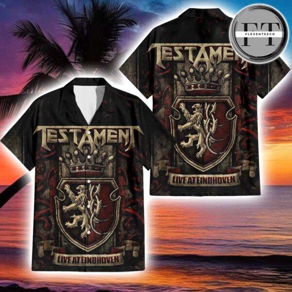 Testament Live At Eindhoven Album Cover 2025 Hawaiin T-Shirt Testament Live At Eindhoven Album Cover 2025 Hawaiin T-Shirt