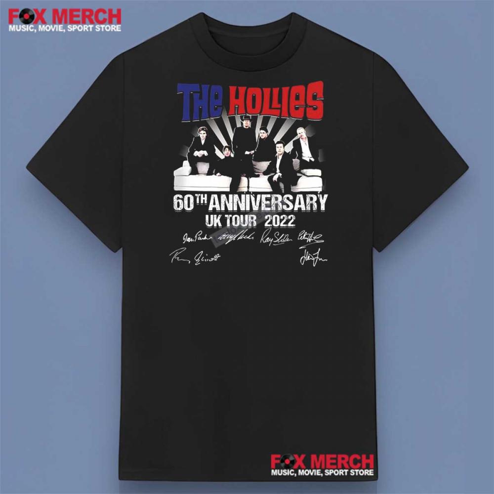 The Hollies Band 60th Anniversary Tour 2022 Shirt