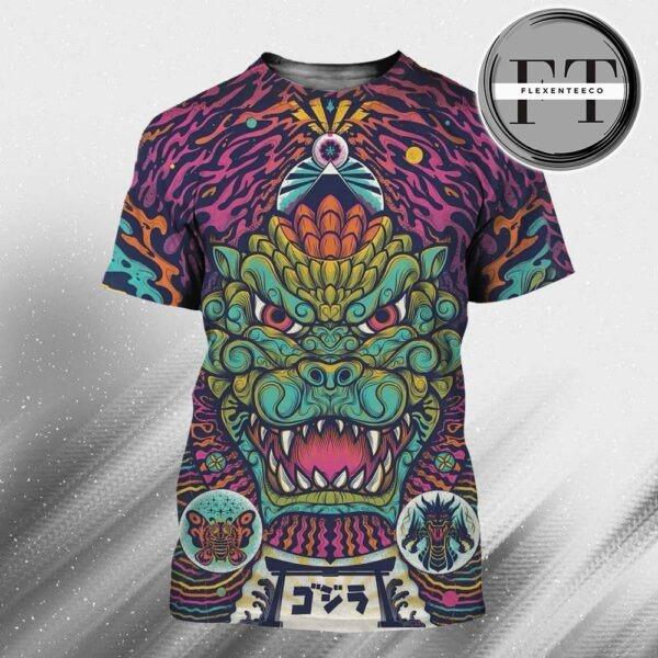 The Seventh Corner Gallery Our Godzilla Poster Released On April 25 2025 All Over Print Shirt The Seventh Corner Gallery Our Godzilla Poster Released On April 25 2025 All Over Print Shirt