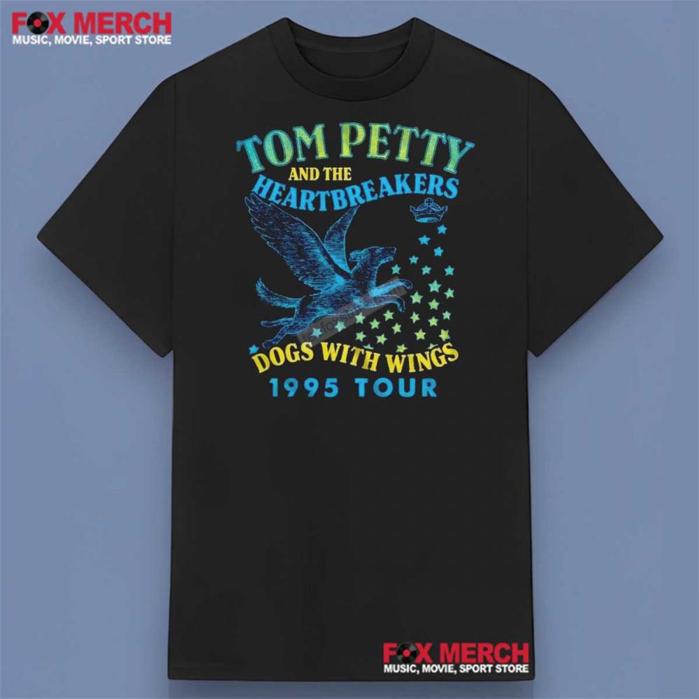 Tom Petty And The Heartbreakers Dogs with Wings Tour 1995 Shirt