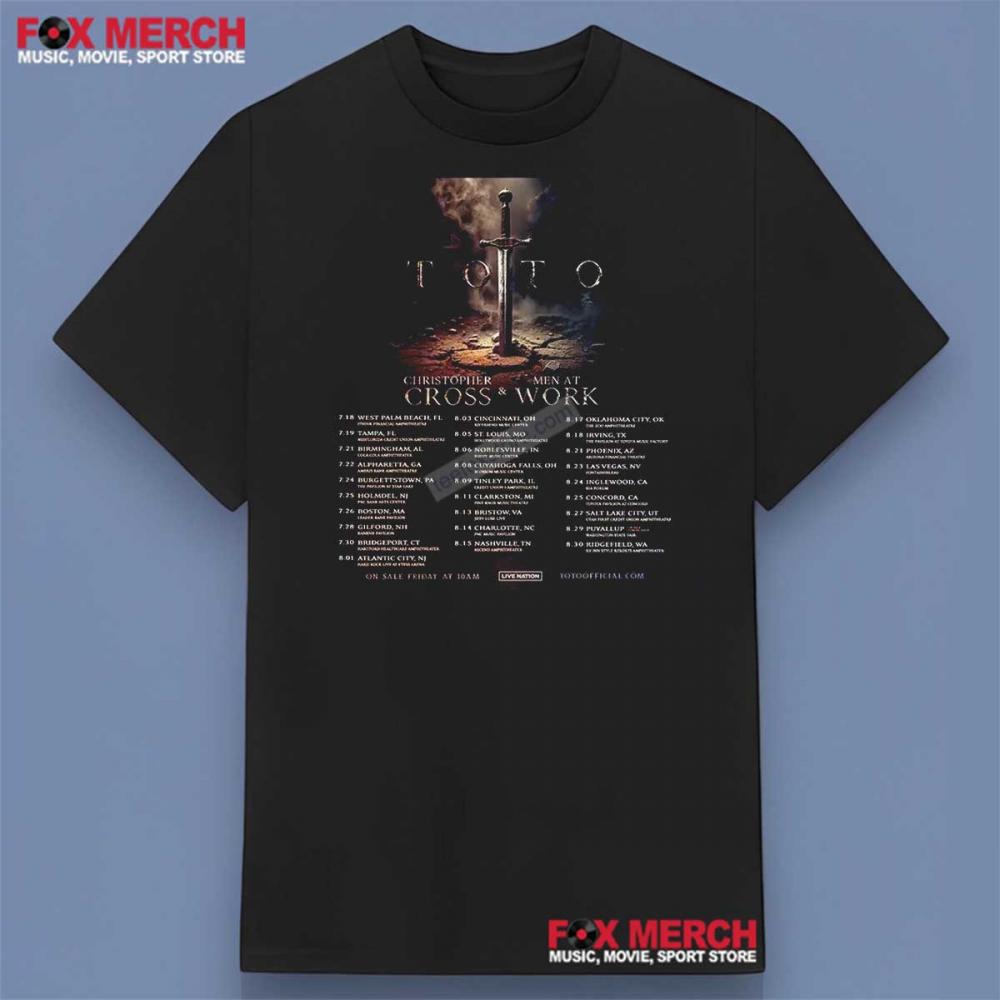 Toto Band Men At Work Tour 2025 North America Shirt