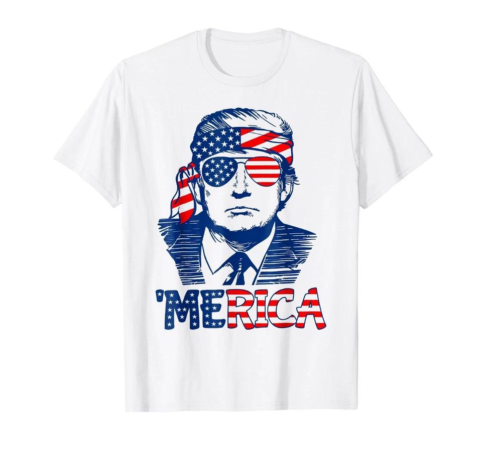 Trump 4th of July Merica Men Women USA American Flag T-Shirt Trump 4th of July Merica Men Women USA American Flag T-Shirt