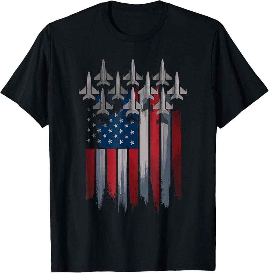 Vintage American Flag USA Fighter Jets 4th of July Patriotic T-Shirt Vintage American Flag USA Fighter Jets 4th of July Patriotic T-Shirt