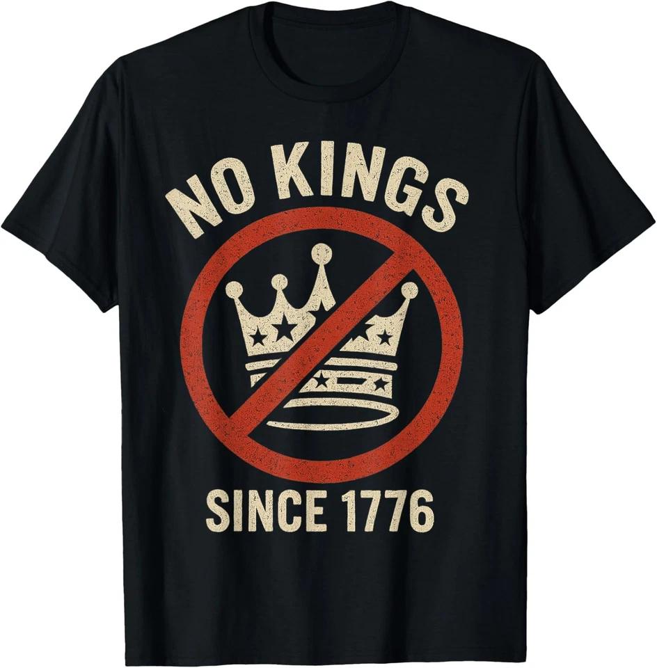 Vintage No Kings Since 1776 USA 4th Of July Distressed USA T-Shirt Vintage No Kings Since 1776 USA 4th Of July Distressed USA T-Shirt