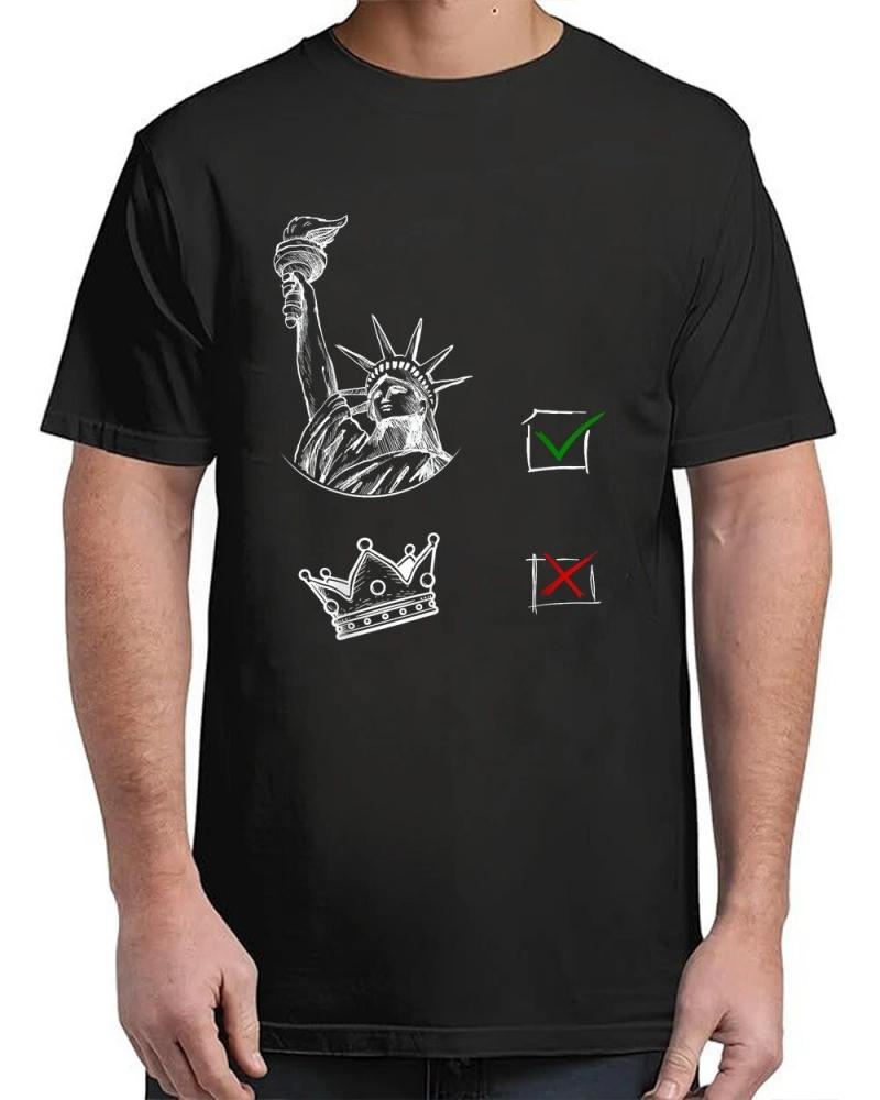 Vintage No Kings Since 1776 USA 4th Of July free T-Shirt