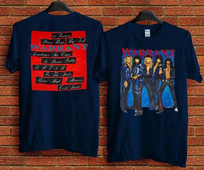 Warrant 80's DRFSR Concert Tour 1989 T-Shirt