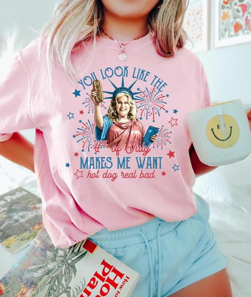 You Look Like The 4th Of July Makes Me Want A Hot Dog Real Bad Shirt You Look Like The 4th Of July Makes Me Want A Hot Dog Real Bad Shirt