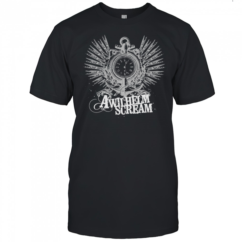 A Wilhelm Scream Clock T-shirt