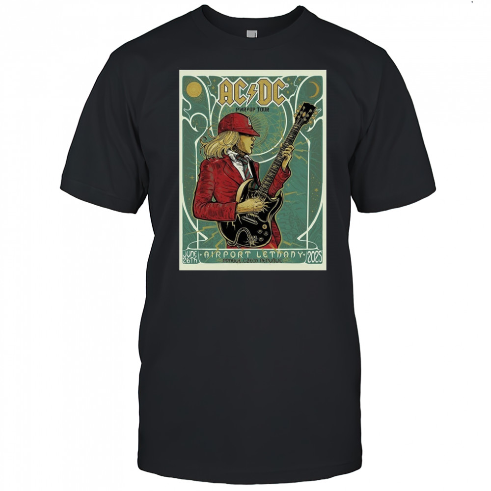 ACDC Live At Airport Letnany Prague Czech Republic June 26 2025 Poster T-Shirt