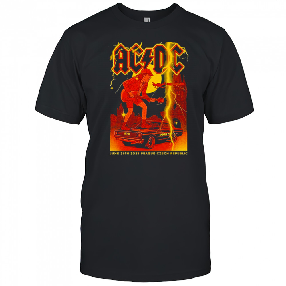 ACDC Official Tour Prague Letňany Airport Show, June 26 2025 T-Shirt