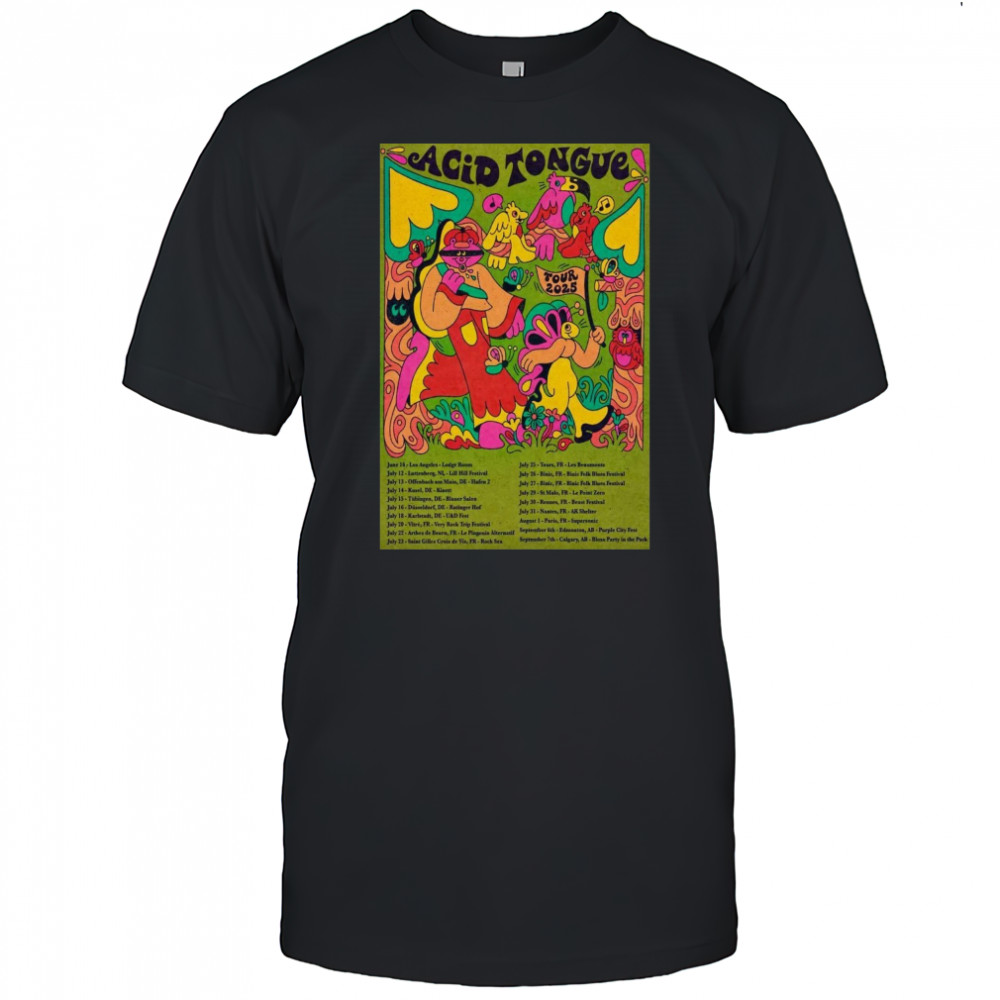 Acid Tongue Tour 2025 Poster T-Shirt