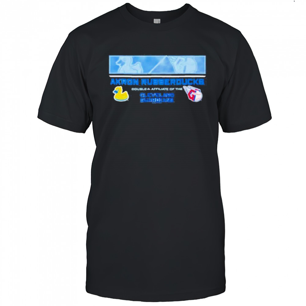 Akron Rubber Ducks double a affiliate of the Cleveland Guardians logo shirt