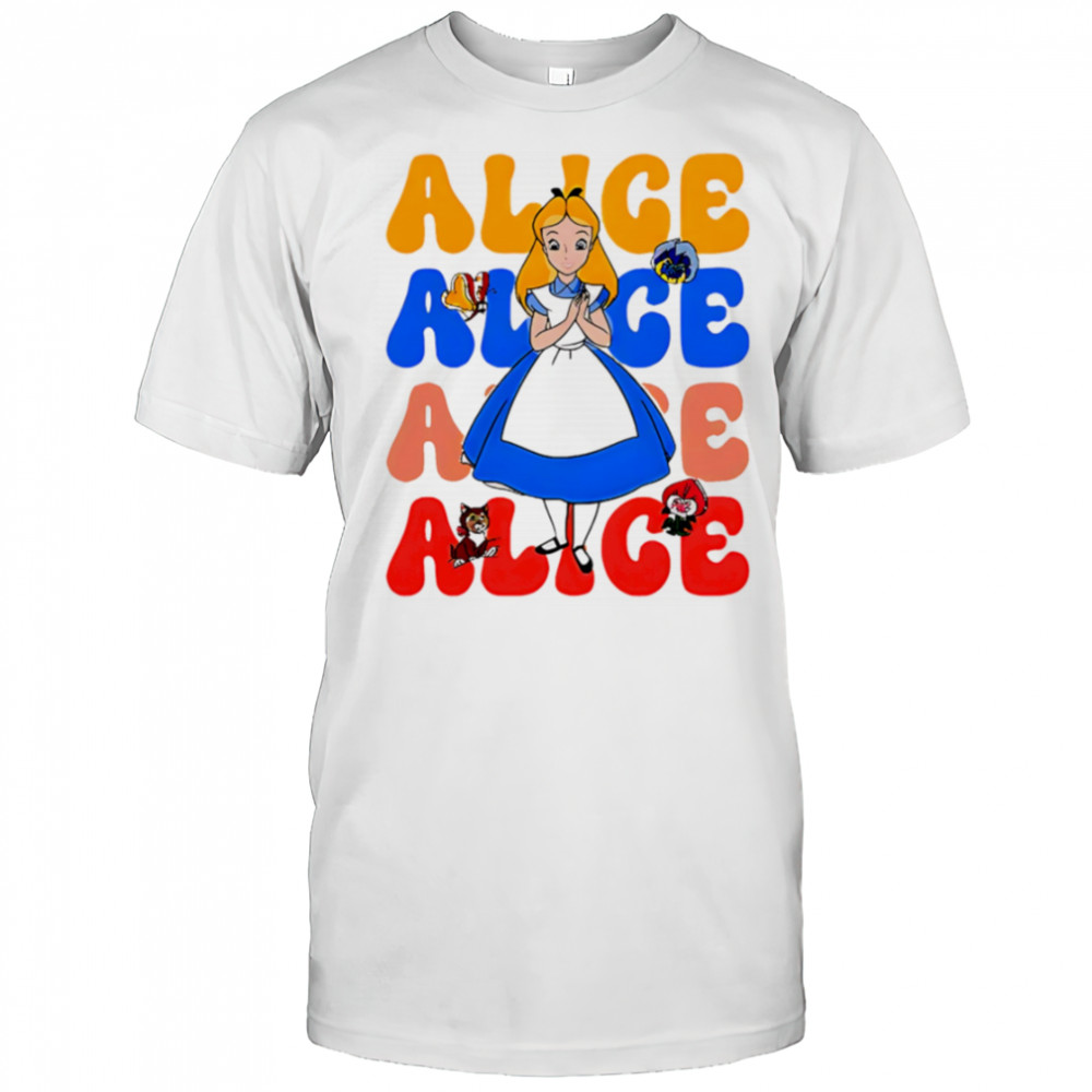Alice repeat cartoon cute shirt