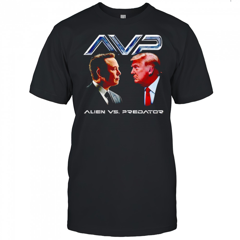 Alien vs Predator Trump vs Elon shirt