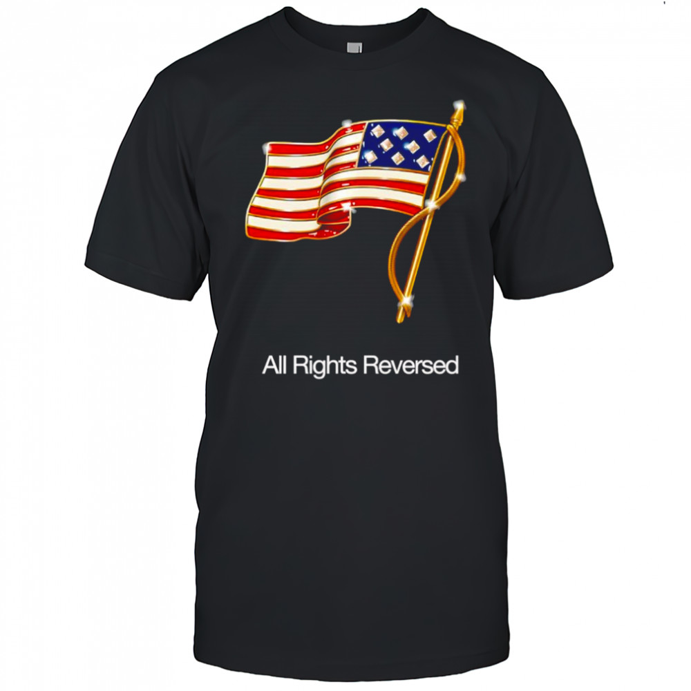 All rights reversed American flag shirt
