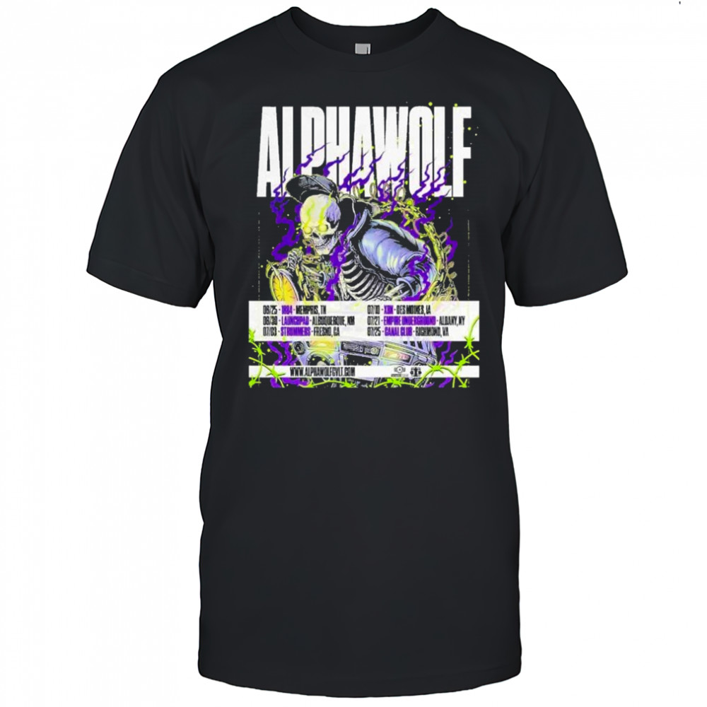 Alpha Wolf Summer Of Loud Festival Dates List 2025 shirt